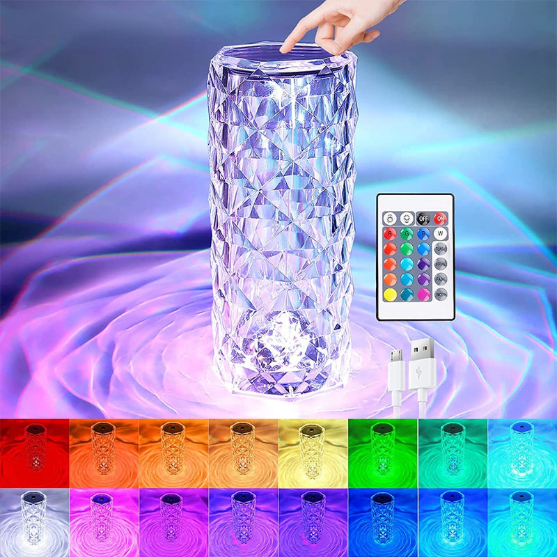 LED Crystal Table Lamp